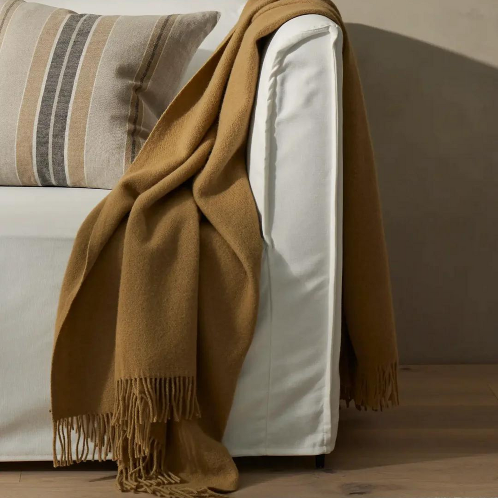 Weave Home Nevis Throw, Camel